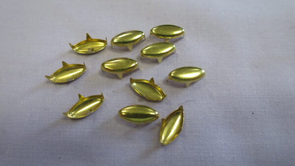 Neet nagadega piklik kuld 12mm, 10tk.